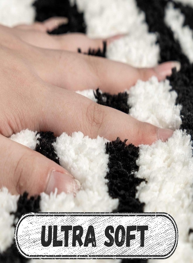 MUJOO Halloween Bathroom Rug Black and White Horror Decorations Non Slip Coffin Bath Mats for Bathroom Bedroom Cute Runner Gothic Home Decor Scary Funny Mummy Carpet 18x47 inch - Image 5