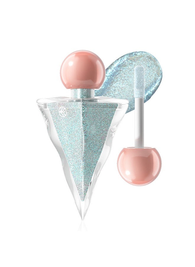 يونج فيجن ظلال عيون سائلة، ظلال عيون بشكل مثلث طويلة الأمد مقاومة للماء لامعة ومتألقة، قلم تحديد العيون السائل، ظلال عيون متلألئة للحفلات والمهرجانات، #06 - Image 1