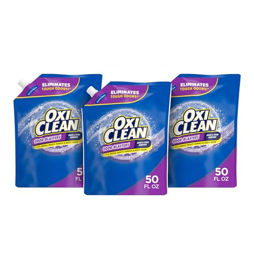 OxiClean Odor Blasters Odor and Stain Remover Laundry Booster Liquid, 50 fl oz 3-Pack - Image 1
