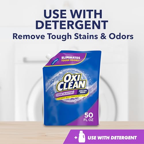 OxiClean Odor Blasters Odor and Stain Remover Laundry Booster Liquid, 50 fl oz 3-Pack - Image 4