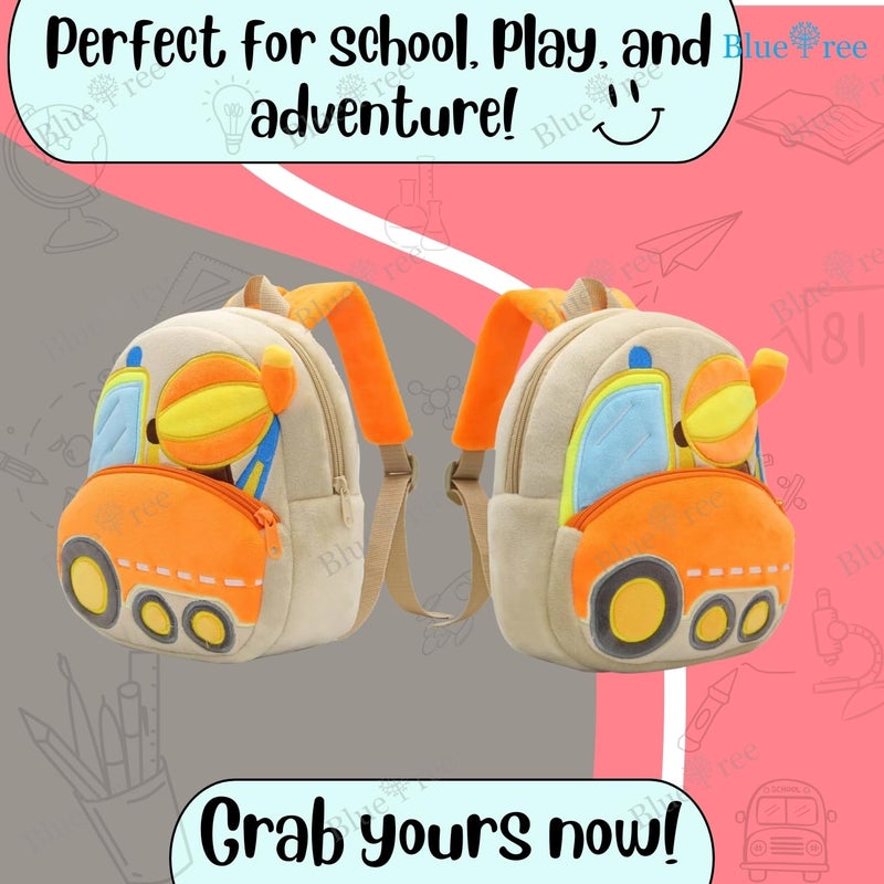 Blue Tree Cute Kids Backpack Toddler Bag Plush Animal Cartoon Mini Travel Bag for Baby Girl Boy 1-6 Years, Ideal for Gifting for Kids - Image 5