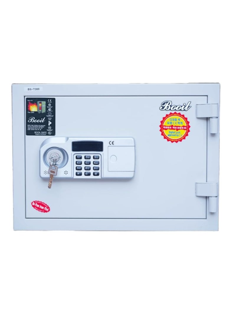 Protector BS-360T Fire Resistant Safe for Home and Office, 57kg, 36H x 49W x 42.50D cm, Double Lock, Adjustable Shelf, Side Inner Drawer  - Image 1