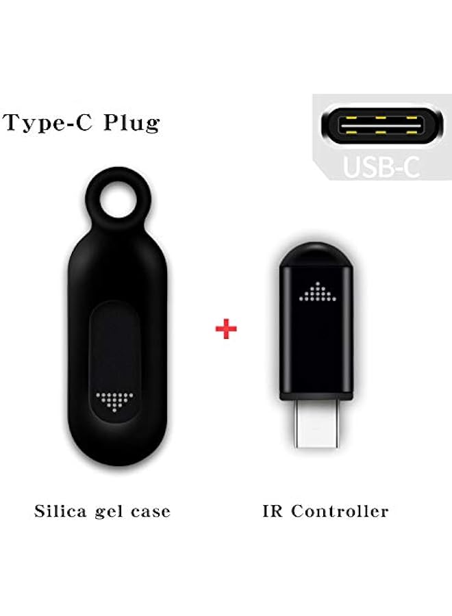 BURAQ R02 Type C Smartphone IR Remote Controller Adapter for Android Smart Phone Mini Infrared Universal Control All in One Air Conditioner/TV/DVD/STB Silver - Image 4