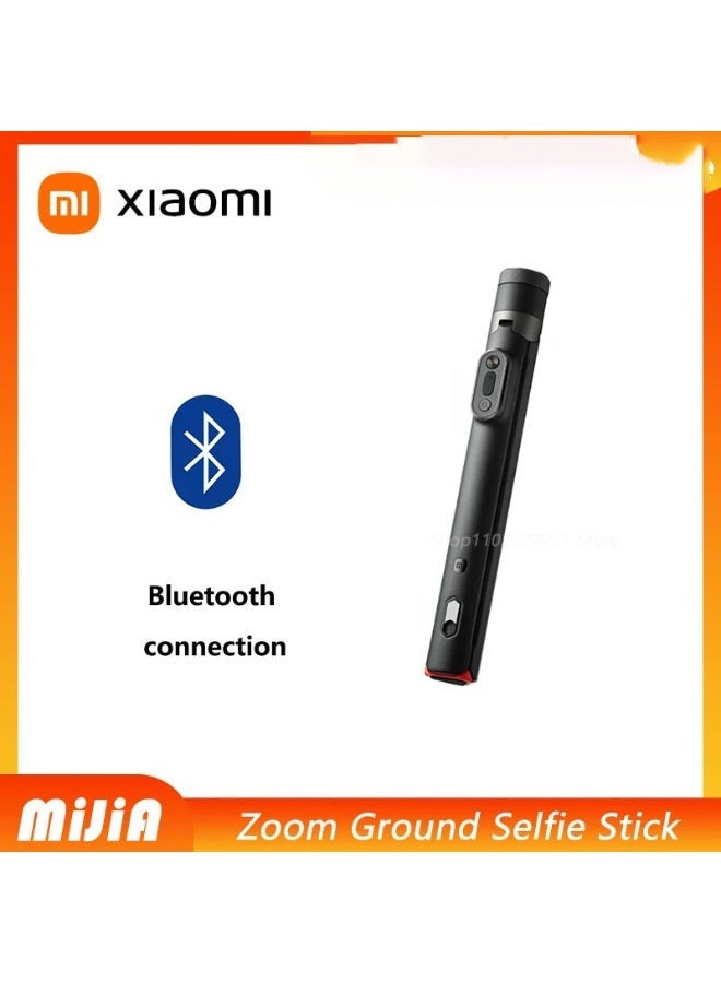 Xiaomi Original Xiaomi Selfie Stick Tripod, 1.6m Extendable Monopod with Wireless Remote, Multi-Scenario for Travel, Camping, Family, Party, Live Streaming, Vlogging Black - Image 1