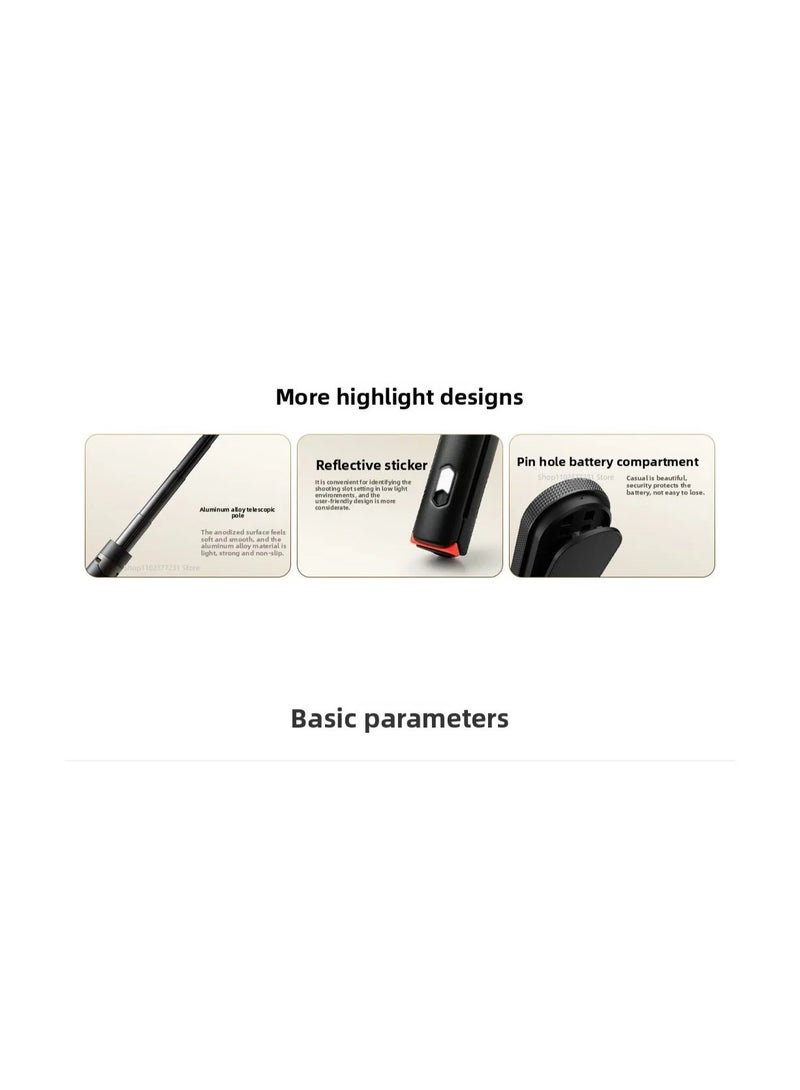 Xiaomi Original Xiaomi Selfie Stick Tripod, 1.6m Extendable Monopod with Wireless Remote, Multi-Scenario for Travel, Camping, Family, Party, Live Streaming, Vlogging Black - Image 5