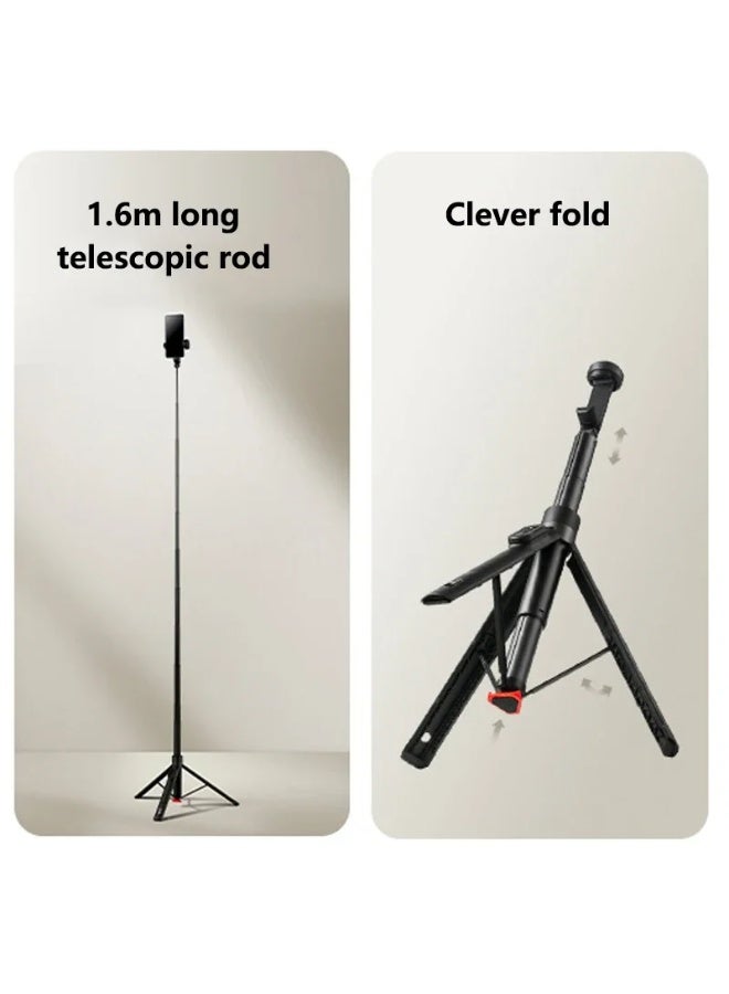 Xiaomi Original Xiaomi Selfie Stick Tripod, 1.6m Extendable Monopod with Wireless Remote, Multi-Scenario for Travel, Camping, Family, Party, Live Streaming, Vlogging Black - Image 3