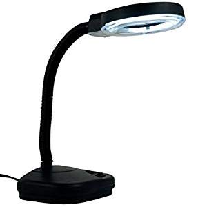 Schofic 5X 10X Light-Weight Portable Tabletop Gooseneck Led Magnifying Lamp Magnifier Desk (1) - Image 1