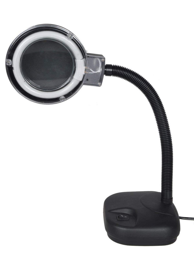 Schofic 5X 10X Light-Weight Portable Tabletop Gooseneck Led Magnifying Lamp Magnifier Desk (1) - Image 3