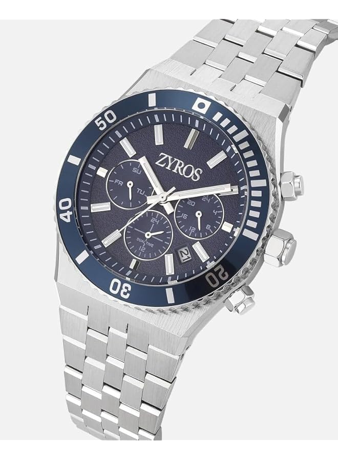 زايروس ساعة رجالية بسوار فولاذي - Image 3