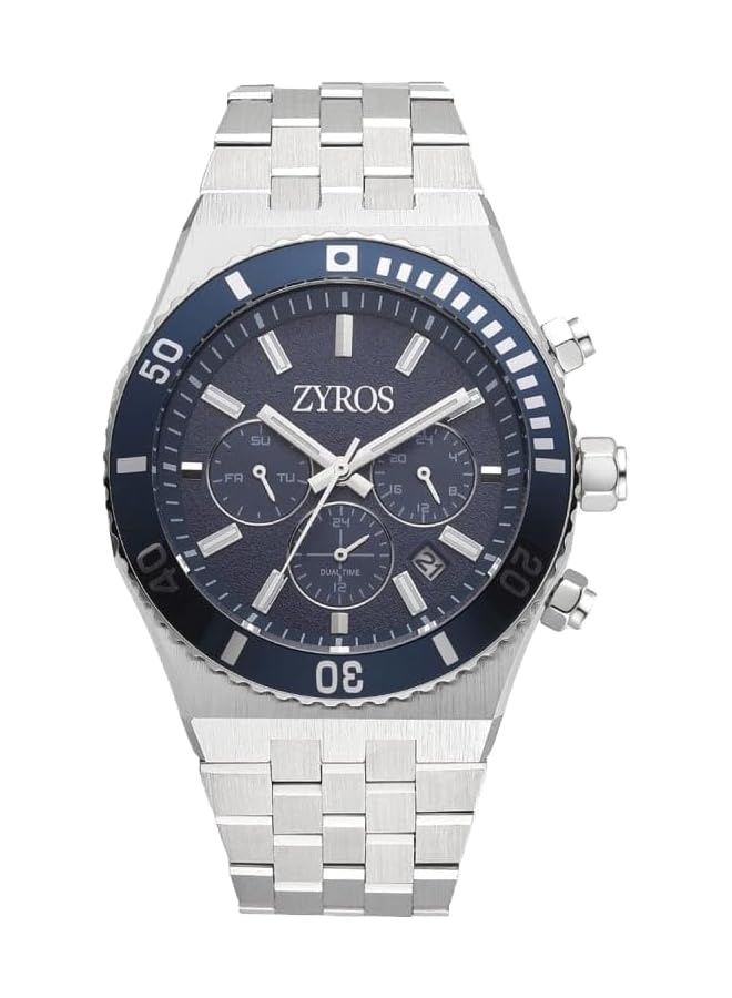 زايروس ساعة رجالية بسوار فولاذي - Image 1