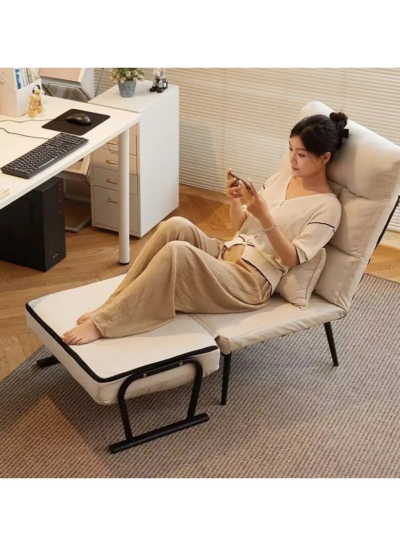Generic Folding Sofa Bed Convertible Single Sofa Chair Bed with 5-Position Adjustable Backrest Padded Seat Lounge Couch for Living Room  - Image 2