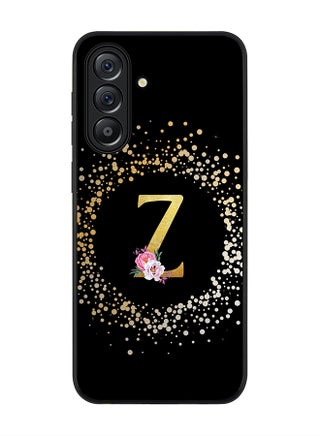 Custom Monogram Floral - Z ( Black )
