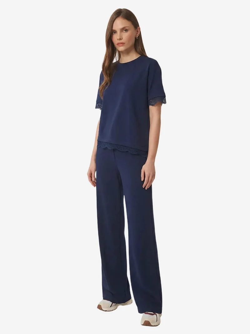 السعادة في إسطنبول ISTANBUL High Waist Wide Leg Two-Piece Co-ord Set