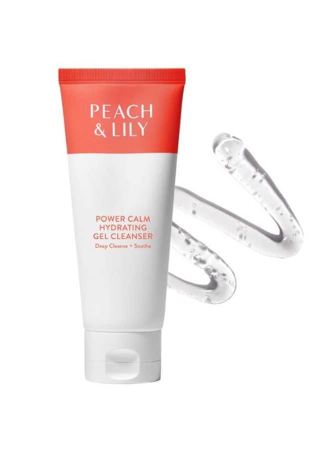 Peach & Lily - Power Calm Hydrating Gel Cleanser (3.38 oz) - Face Wash & Facial Cleanser - Light Makeup Remover - Chamomile, Cucumber Fruit & Cica - Self Care - Vegan & Cruelty Free - Korean Skincare - Image 1
