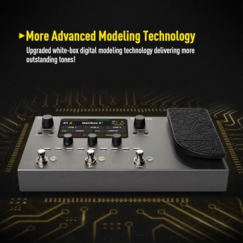 SONICAKE Matribox II - معالج تأثيرات متعددة مع دواسة تعبير، 200+ تأثيرات مدمجة للجيتار/الباس/الأكوستيك، نمذجة مضخم الصوت، محاكاة خزائن IR، حلقة FX، واجهة صوت USB MIDI ستيريو - Image 4