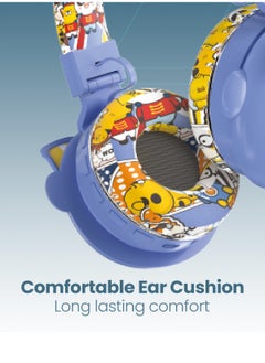 Moxedo Moxedo Junior Wireless On-Ear Headphones for Kids Adjustable Foldable Design Stereo Headphone 90dB with Built-In Microphone Compatible for iPad/Phone/Tablet and Other Devices (Junior Tiger)  - Image 3