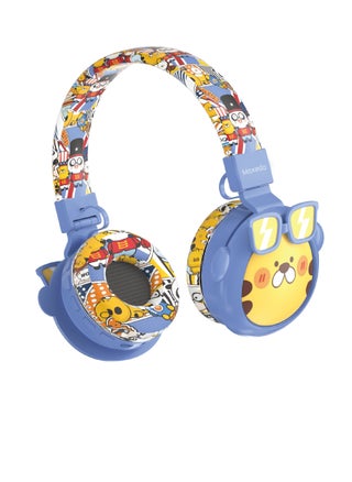 Moxedo Junior Wireless On-Ear Headphones for Kids Adjustable Foldable Design Stereo Headphone 90dB with Built-In Microphone Compatible for iPad/Phone/Tablet and Other Devices (Junior Tiger) - pzsku/ZD4C8B0C979F2087FCB35Z/45/1746391496/eeba0b07-f9ea-41e2-be33-5f7c70ce98f9