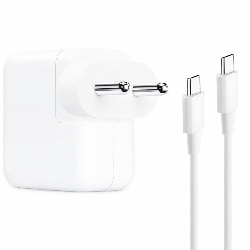 Atevon 30W USB C Charger for iPad Pro 13, 12.9, 11 inch 2024 2023 2022 2021 2020 2019 M4 M2 M1, iPad Air 5 4, Mini 6, iPad 10, MacBook Air, iPhone 15, 15 PRO, 15 PRO MAX, 6.6ft USB-C Cable - Image 2