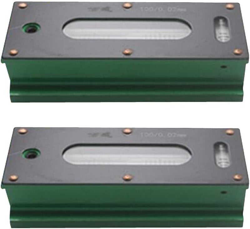 klarako 2x Precision Bar Level Tool With Case 0.02mm High Accuracy Sensitivity 100mm - Image 1