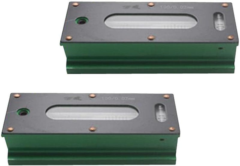 klarako 2x Precision Bar Level Tool With Case 0.02mm High Accuracy Sensitivity 100mm - Image 2