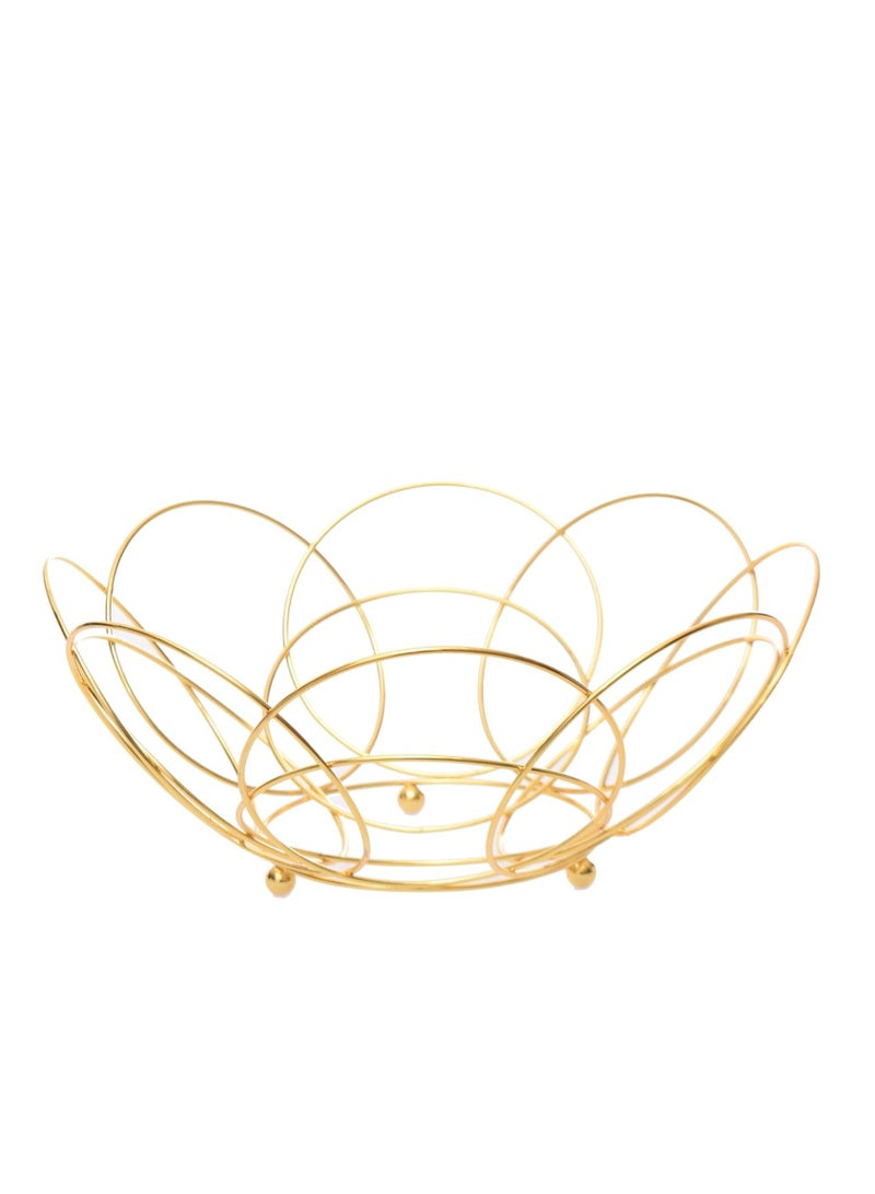 طبق فاكهة ذهبي - Image 1