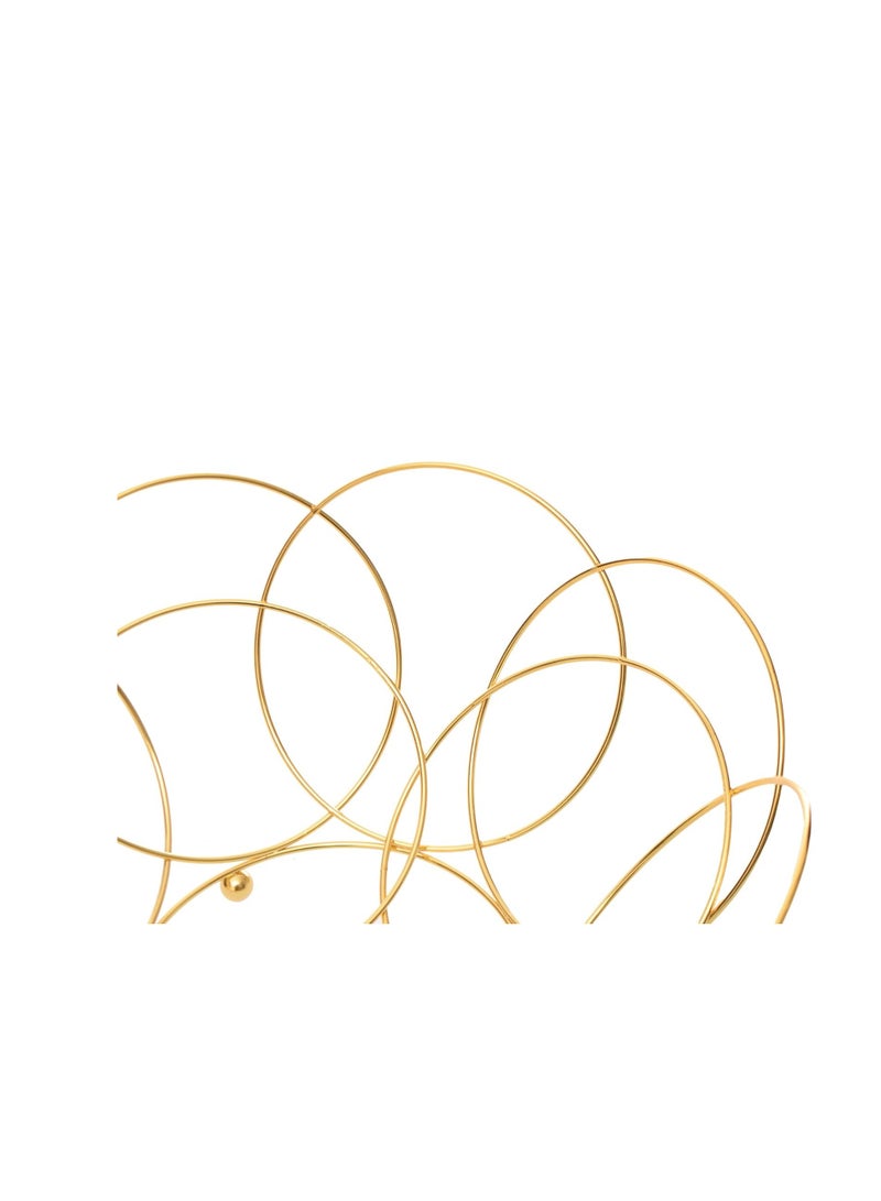 طبق فاكهة ذهبي - Image 3