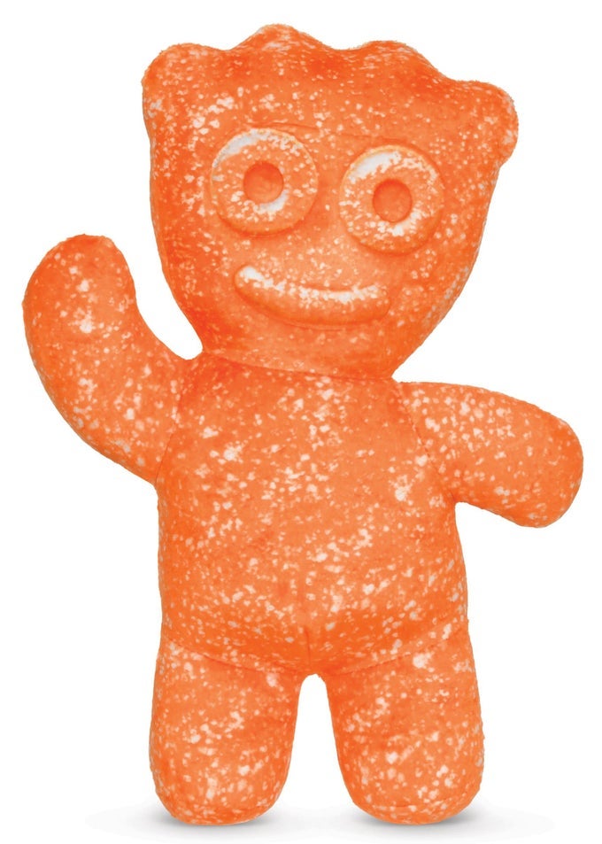 SOUR PATCH KIDS EMBOSSED 1675 X 12 CANDY CHARACTER SHAPED PILLOW ORANGE