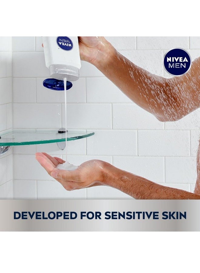 نيفيا مين غسول الجسم نيفيا للرجال للبشرة الحساسة بخلاصة الخيزران، غسول للجسم خالٍ من الصابون والكحول المجفف، عبوة من 3 زجاجات سعة 16.9 أونصة سائلة - Image 3