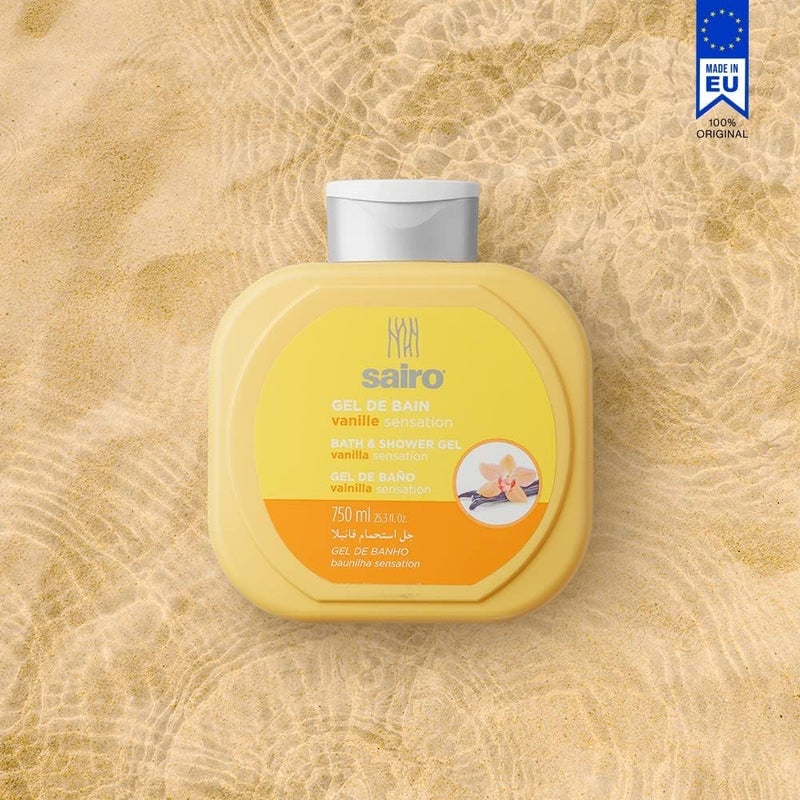 Sairo Bath and Shower Gel - Vanilla Sensation ,750 ml Multi-use qualified quality - Image 3