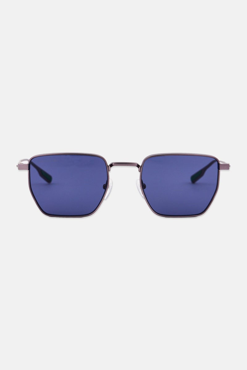 LACOSTE Men L260S Square Sunglasses, Dark Grey - Image 1