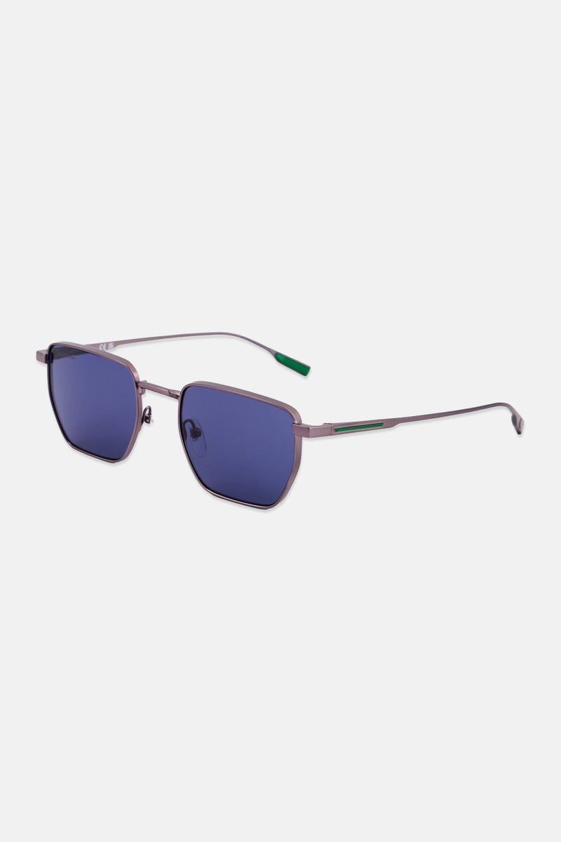 LACOSTE Men L260S Square Sunglasses, Dark Grey - Image 3