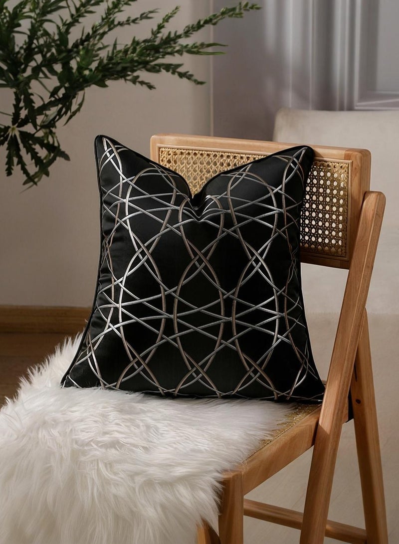نيس آرت مجموعة غطاء وسادة من قطعتين ، غطاء وسادة ، غطاء وسادة بأسلوب حديث 45 سم × 45 سم ، مناسبة لغرفة المعيشة غطاء وسادة أريكة سرير 18 × 18 بوصة - Image 1