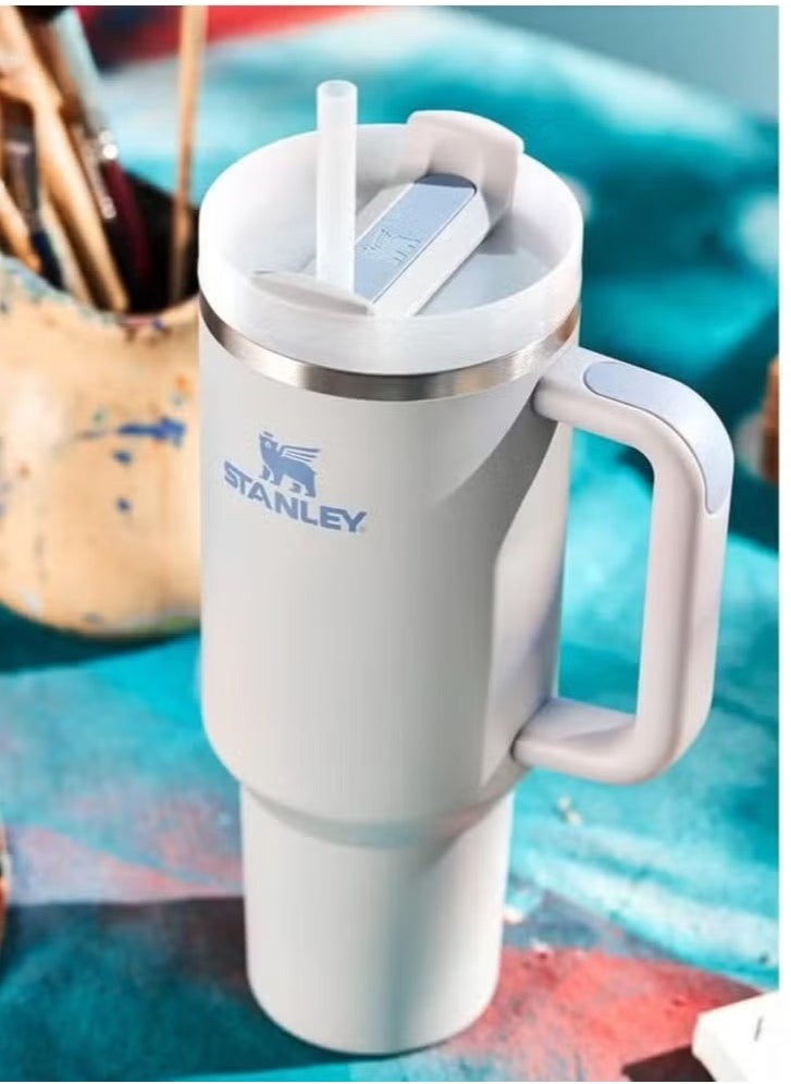 Stanley - Stanley Quencher H2.0 FlowState Stainless Steel Vacuum Insulated Tumbler with Lid and Straw for Water, Iced Tea or Coffee, Smoothie and More, 40 oz, - Image 1