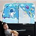 EOHMAK Car Sun Shade for Baby EOHMAK Car Side Window Sun Shade Cover Upgrade Double Opening Car Interior Curtain Sun Blocker Blind Light Blue Space 1 Pack - Image 2