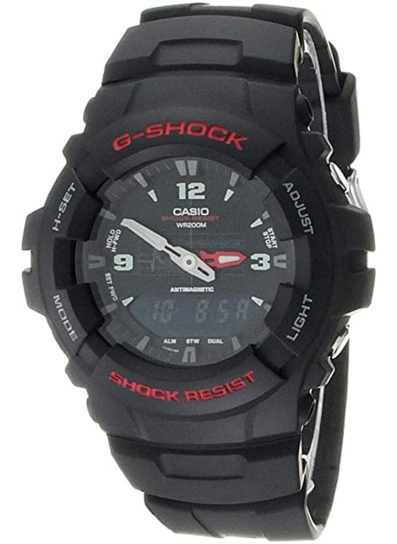 CASIO - G100-1BV Casio Men's G-Shock Classic Analog-Digital Watch, Black, No Size, Strap - Image 1