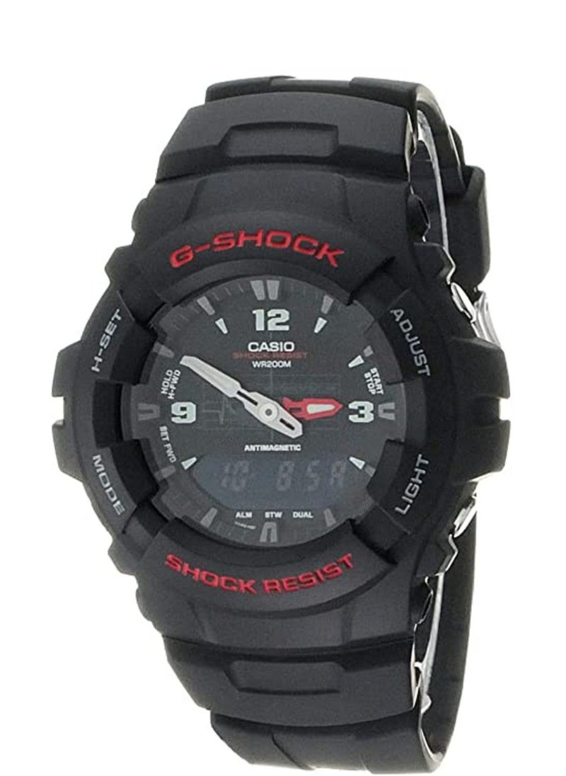 CASIO - G100-1BV Casio Men's G-Shock Classic Analog-Digital Watch, Black, No Size, Strap - Image 1