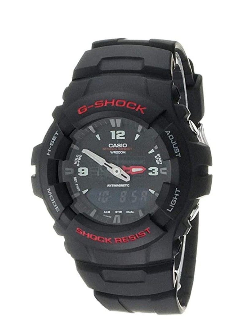 CASIO - G100-1BV Casio Men's G-Shock Classic Analog-Digital Watch, Black, No Size, Strap - Image 1