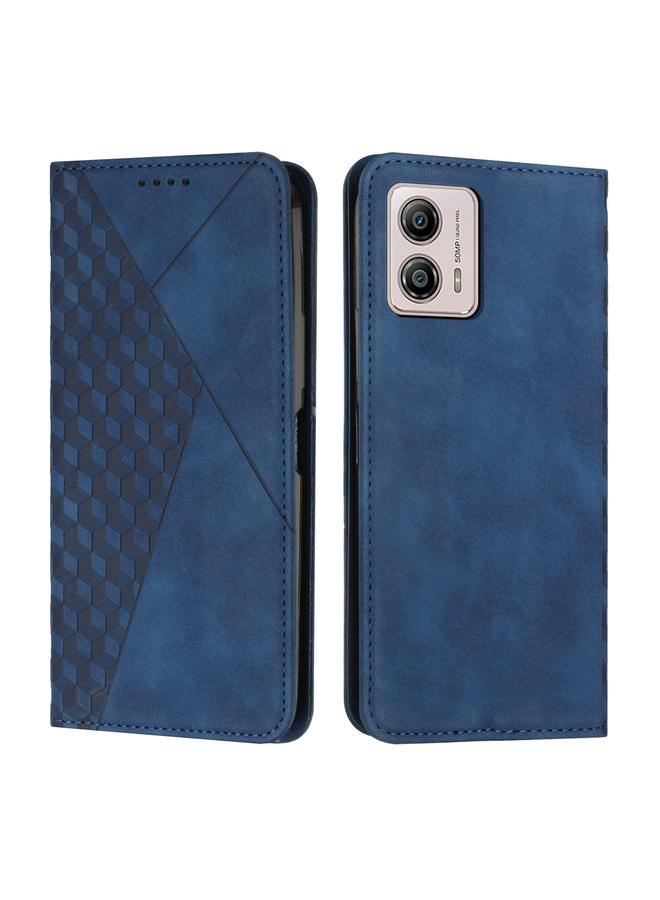 S-TOP Case For Motorola Moto G73 Diamond Pattern Splicing Skin Feel Magnetic Phone Case - Image 1