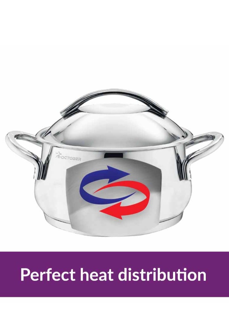 6 October - Elegant Pot Set With Capsule Bottom Size No.18Cm - Image 1