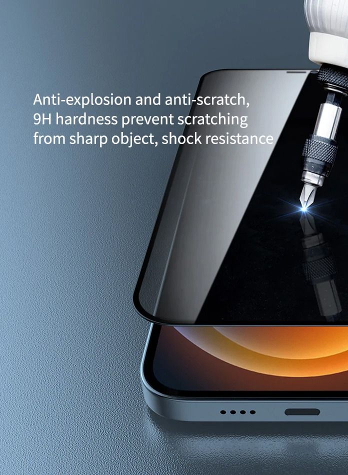 Fend Clear Privacy Screen Protector for iPhone 11 Pro 3D Tempered Glass - Image 2