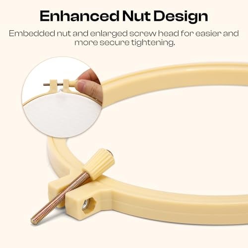 Caydo 6 Pieces Embroidery Hoops 3 Inch to 10 Inch Cross Stitch Hoop Small Embroidery Hoop with 16 Pieces Needles for Embroidery, Punch Needle, Craft Sewing and Ornaments - Image 4