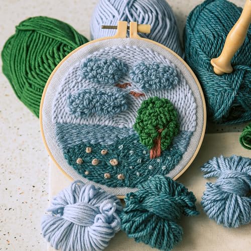 Caydo 6 Pieces Embroidery Hoops 3 Inch to 10 Inch Cross Stitch Hoop Small Embroidery Hoop with 16 Pieces Needles for Embroidery, Punch Needle, Craft Sewing and Ornaments - Image 5