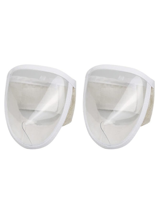 balacoo Cat Muzzle 2-Pack Transparent Adjustable Breathable Kitten Grooming Mask for Bathing Nail Trimming Anti-Biting and Licking Protection - Image 1