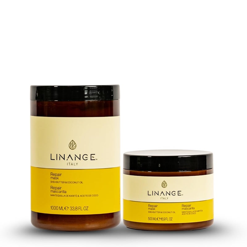 LINANGE Repair Mask with Shea Butter and Coconut Oil - Nourishing Hair Treatment, 33.8 oz. - Image 5