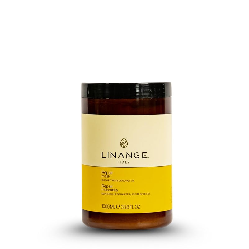 LINANGE Repair Mask with Shea Butter and Coconut Oil - Nourishing Hair Treatment, 33.8 oz. - Image 1
