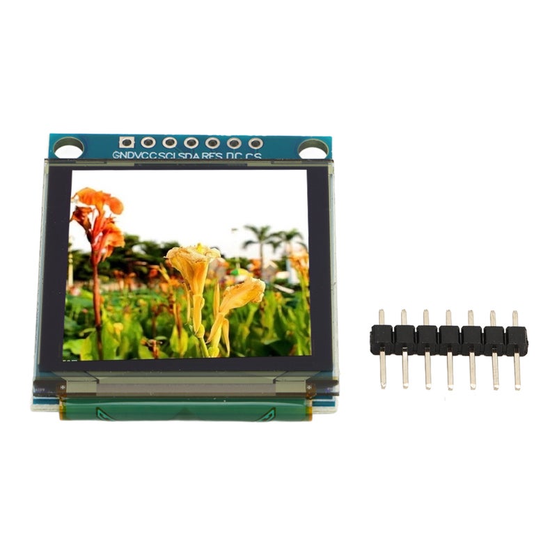 وحدة شاشة OLED بقياس 1.5 بوصة بدقة 128 × 128 - شاشة OLED مستقلة الإضاءة منخفضة الاستهلاك الطاقي عالية التوهج ومرنة رفيعة بواجهة SPI للأجهزة الإلكترونية اليدوية ومحكمات الصناعة والأجهزة الاتصالية - Image 1