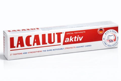 LACALUT Aktiv 75ml – Gum Protection Toothpaste for Healthy, Strong Teeth