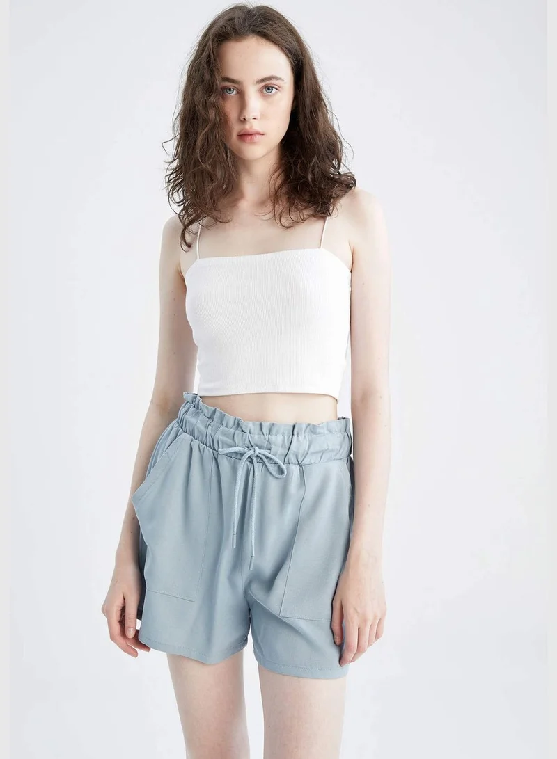 ديفاكتو Woman Regular Fit Woven Bottom Short