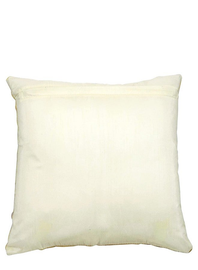 Urvaan Velvet Flower Printed Cushion Cover, 16 x 16 Inch, Set of 6, Multicolour - Image 4