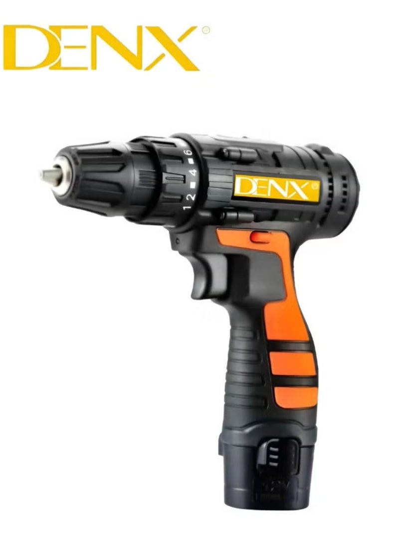 دينكس طقم مثقاب لاسلكي احترافي للاستخدام المنزلي مع أدوات يدوية للحدائق والمكتب والمنزل | أقصى قطر ١٠ مم | سرعة دوران من ٠ إلى ١٤٥٠ دورة في الدقيقة | ٢١ فولت | ١٣٠٠ مللي أمبير/ساعة | بطارية إضافية | DX1778 - Image 4